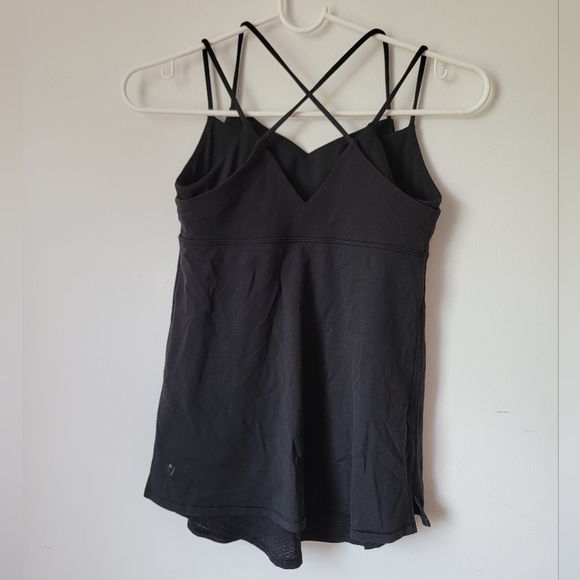 Ivivva by Lululemon kids line black tank top exercise workout top 14 - Picture 4 of 5